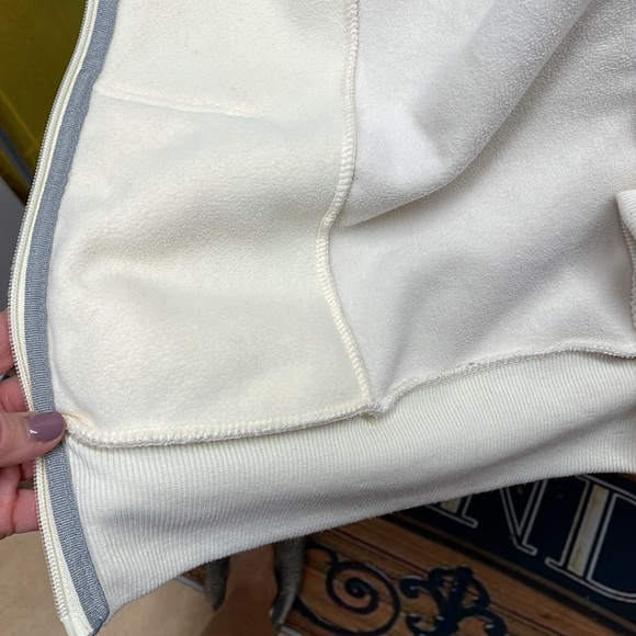 Bench cream fleece hoodie zip up. - Picture 15 of 16